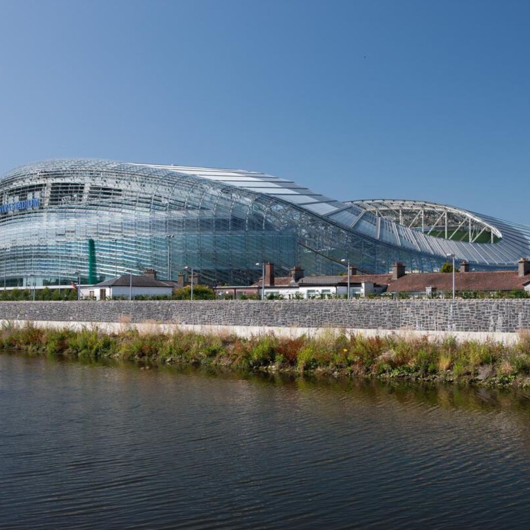 Aviva Stadium in Ballsbridge Dublin