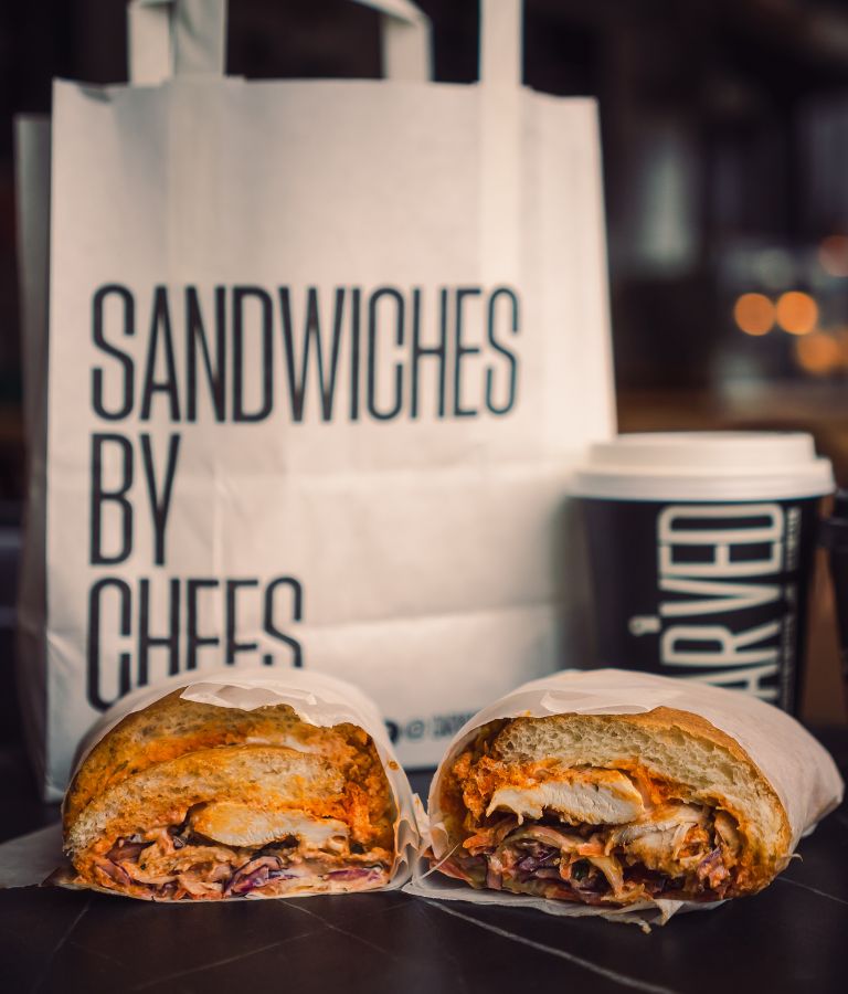 A sample of office lunch catering delivered by CARVED In Dublin