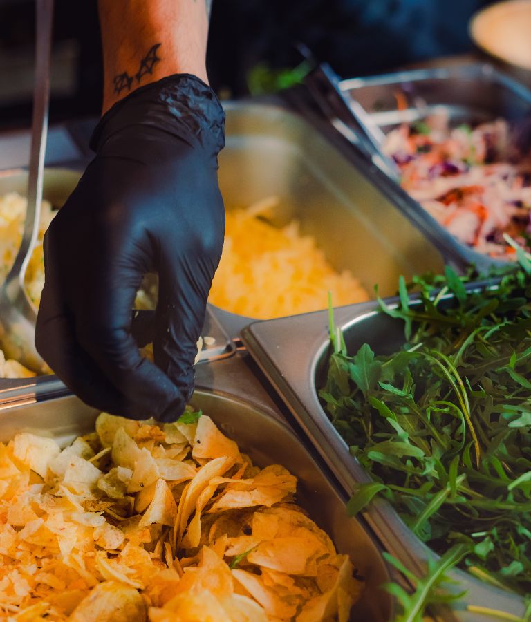 CARVED chef preparing food for a small party catering in Dublin