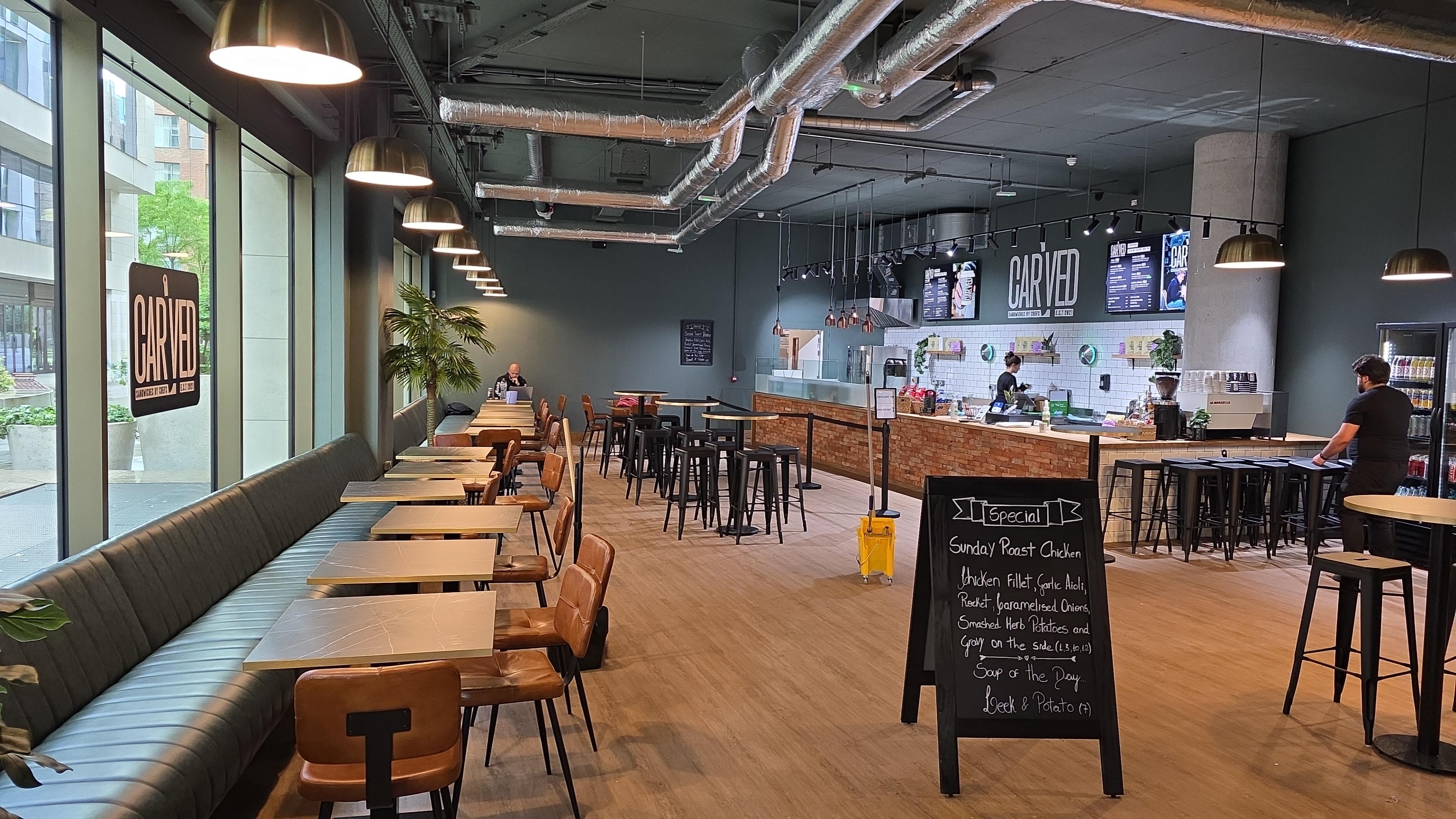 CARVED Charlemont Square sandwich shop interior