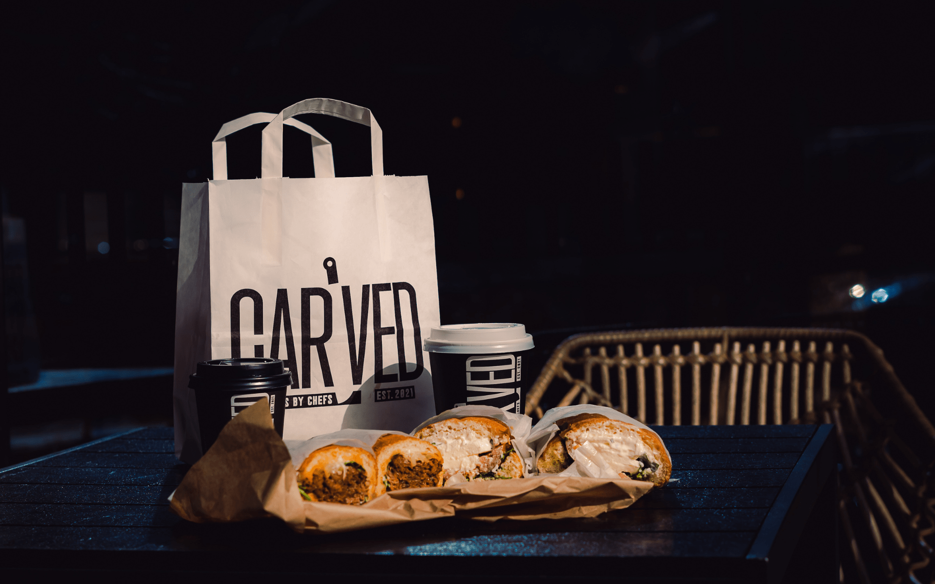 CARVED meal served at Charlemont Square sandwich shop