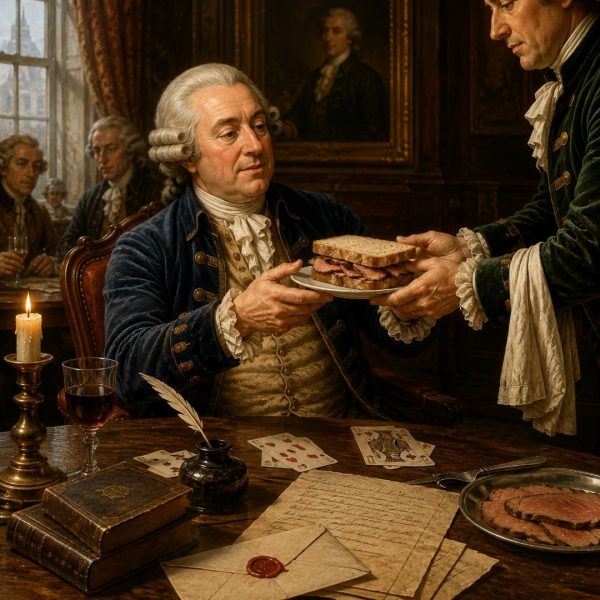 Earl of Sandwich John Montagu credited with inventing the sandwich